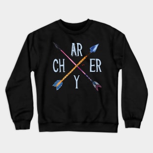 Archery Arrows Saying Crewneck Sweatshirt